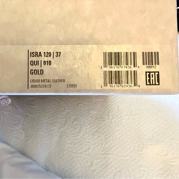 Jimmy Choo Gold Isra Platform Sandals Size 37 7 - Picture 11 of 11